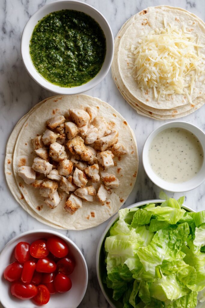 Chicken Pesto Wrap Recipe