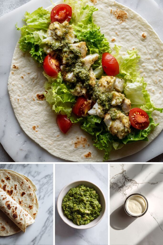 Chicken Pesto Wrap Recipe