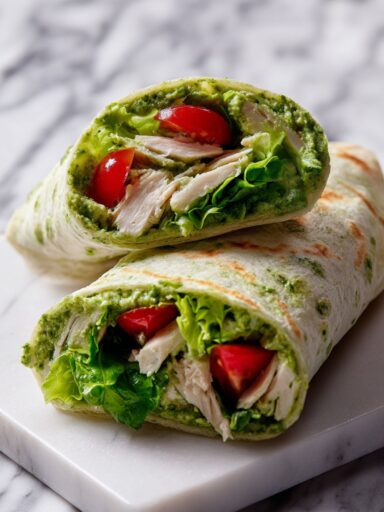 Chicken Pesto Wrap Recipe