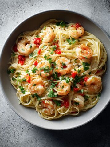 Chili Crunch Shrimp Pasta Recipe