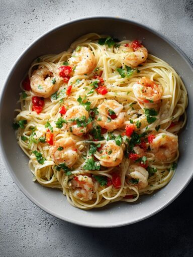 Chili Crunch Shrimp Pasta Recipe