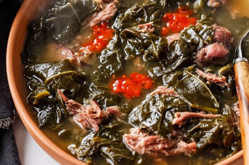 Cracker Barrel Southern Greens with Ham Hocks Recipe