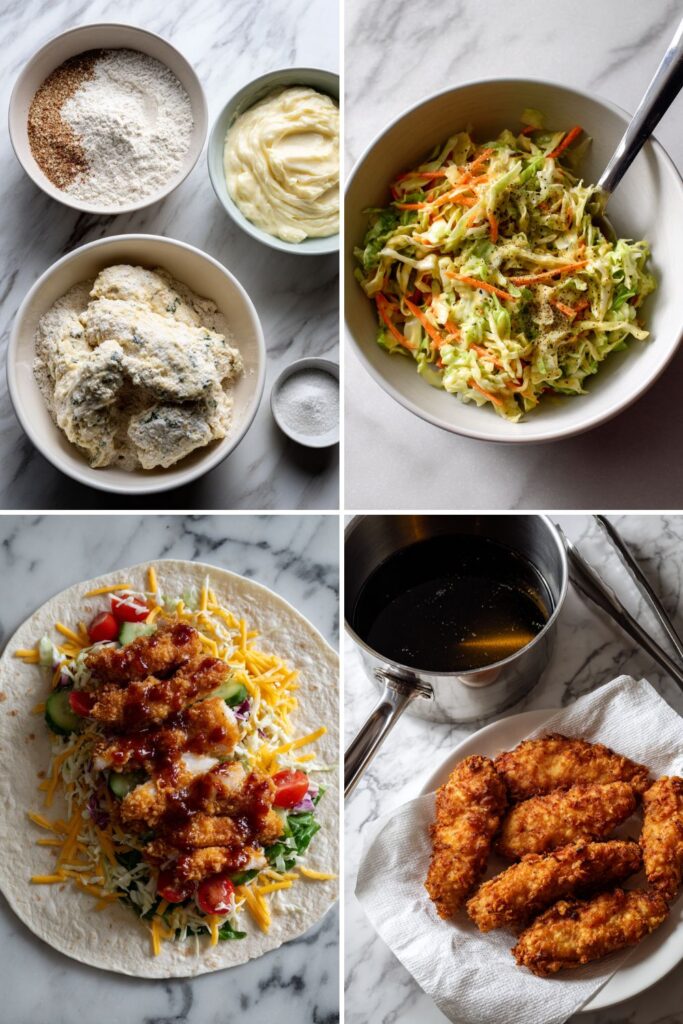 Honey Mustard Chicken Tender Wraps Recipe