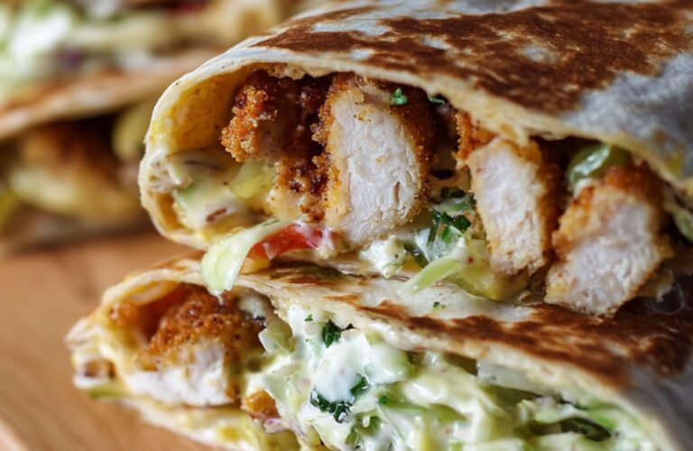 Honey Mustard Chicken Tender Wraps Recipe