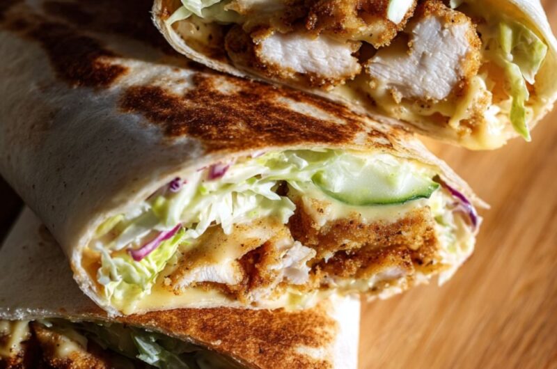 Honey Mustard Chicken Tender Wraps Recipe
