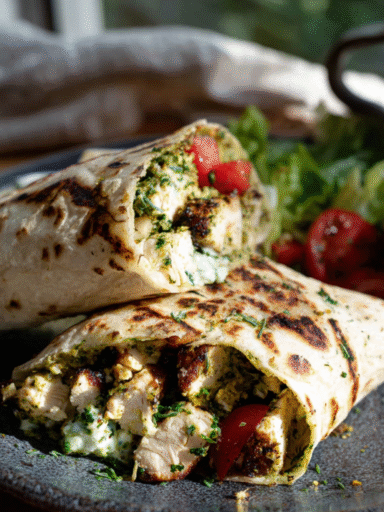Chicken Pesto Wrap Recipe