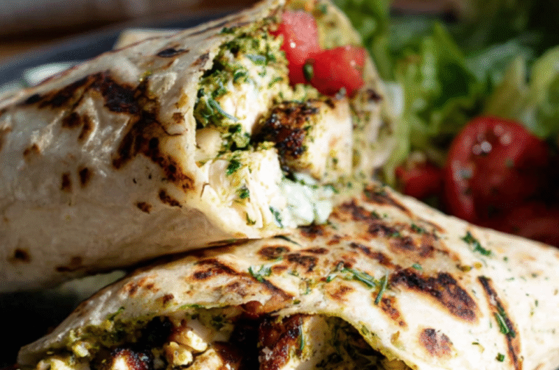 Chicken Pesto Wrap Recipe