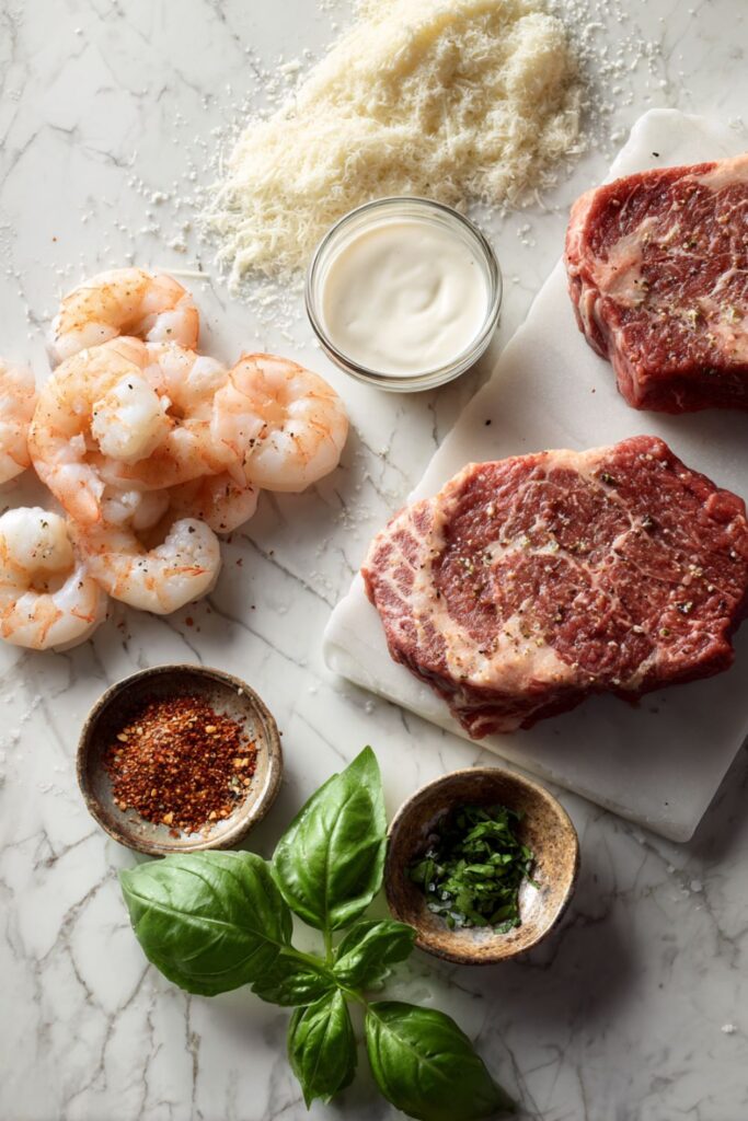 Shrimp 'N Parmesan Sirloin Recipe