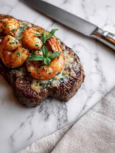 Shrimp 'N Parmesan Sirloin Recipe