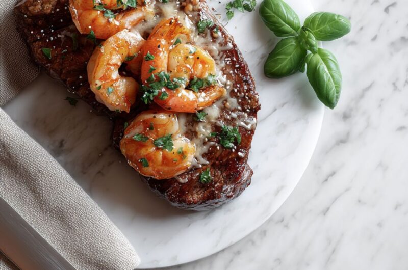 Shrimp 'N Parmesan Sirloin Recipe