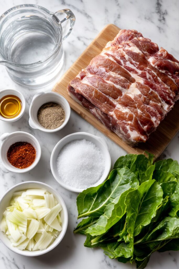 Southern Greens with Ham Hocks Recipe