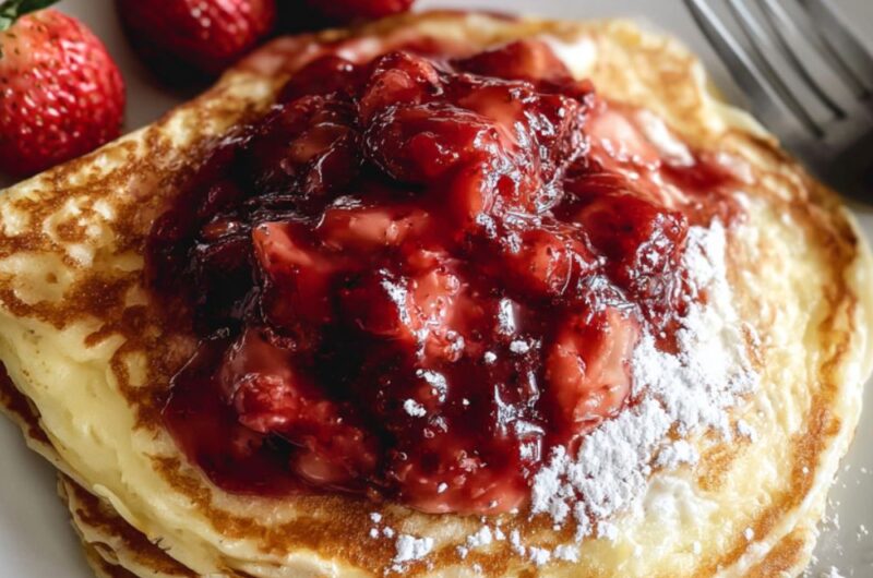 Strawberry Cheesecake Pancakes Recipe