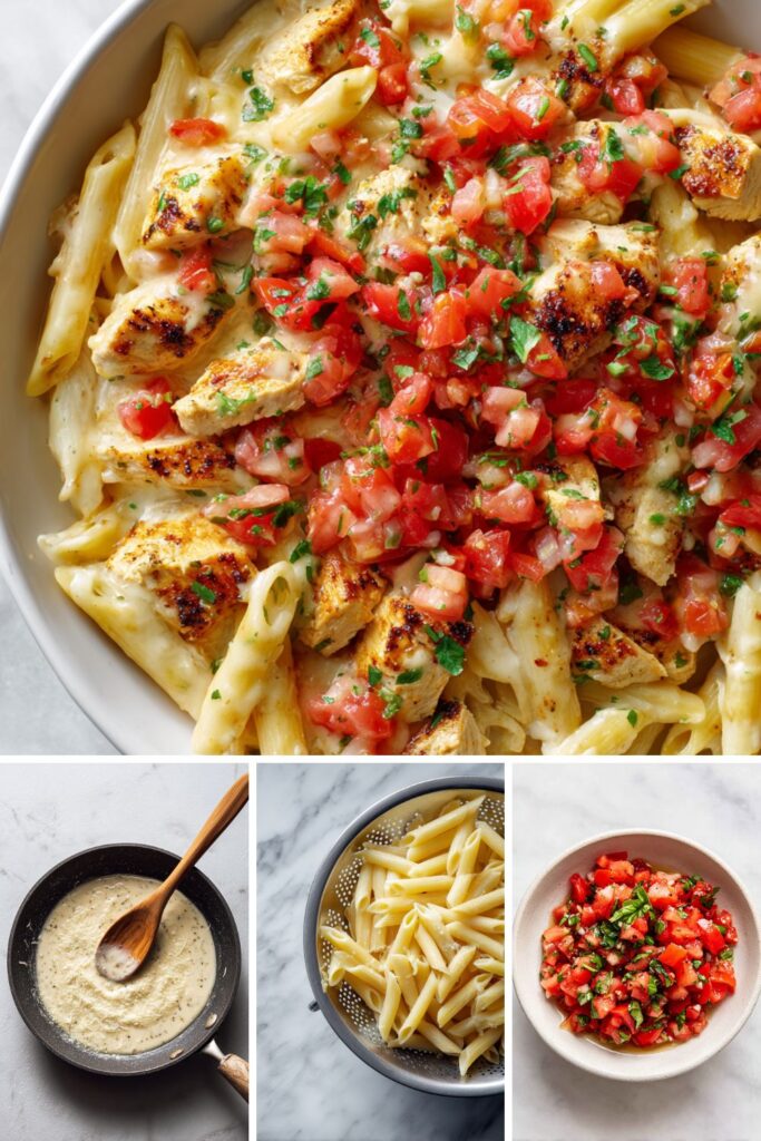 Three Cheese Chicken Penne Recipe