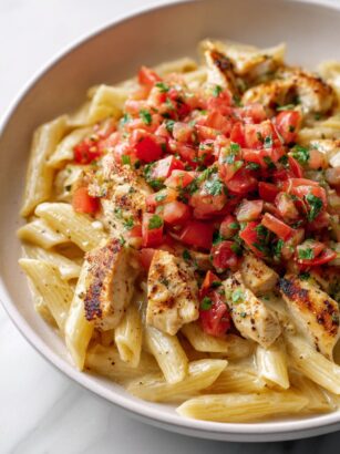 Three Cheese Chicken Penne Recipe