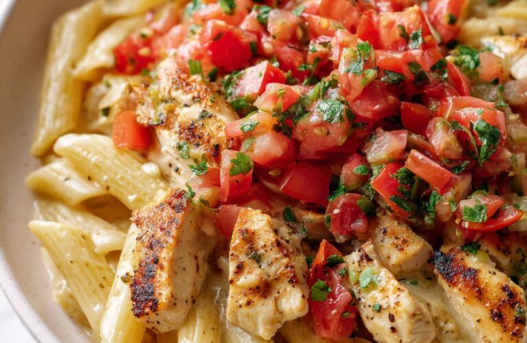 Three Cheese Chicken Penne Recipe