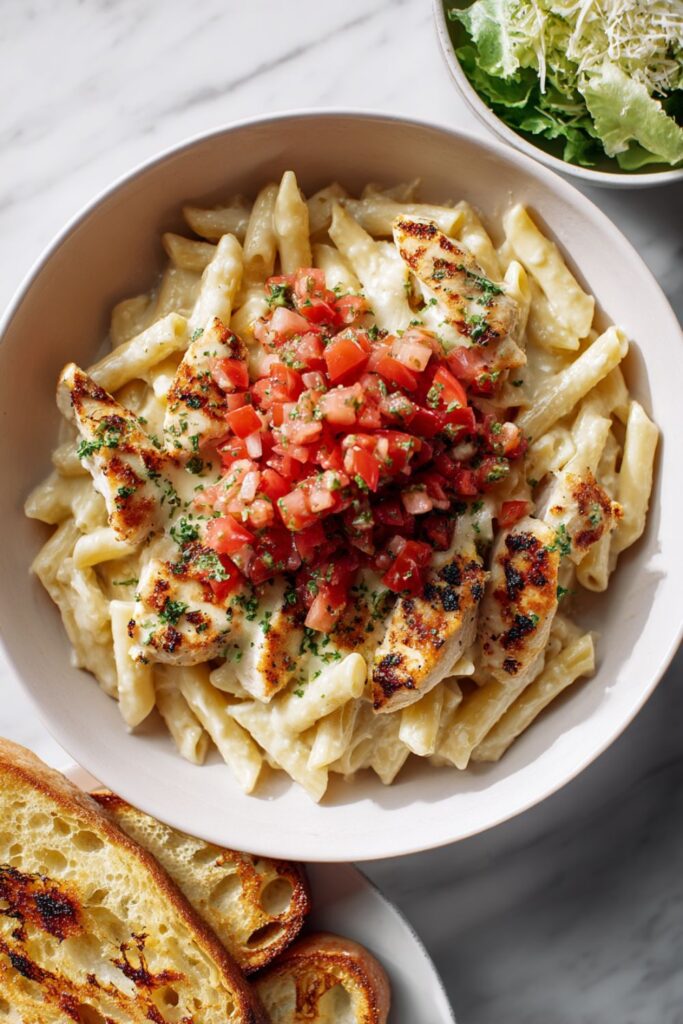 Three Cheese Chicken Penne Recipe