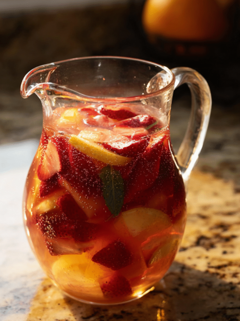 Strawberry Peach Sangria Recipe