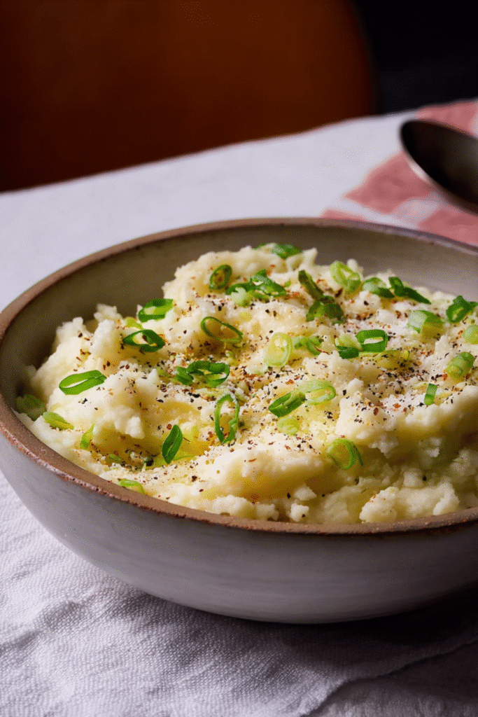 Garlic Mashed Cauliflower Recipe