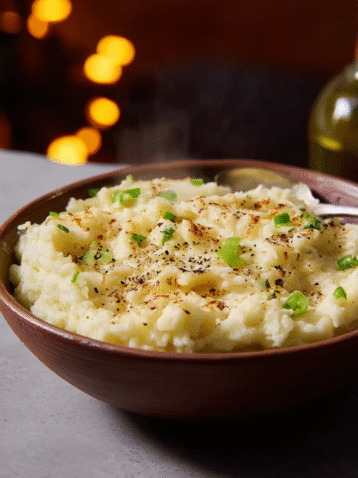 Garlic Mashed Cauliflower Recipe