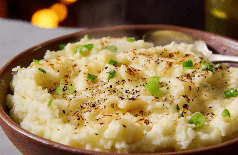 Garlic Mashed Cauliflower Recipe