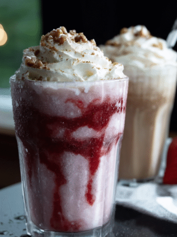Strawberry Funnel Cake Frappuccino Recipe
