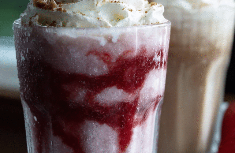 Strawberry Funnel Cake Frappuccino Recipe
