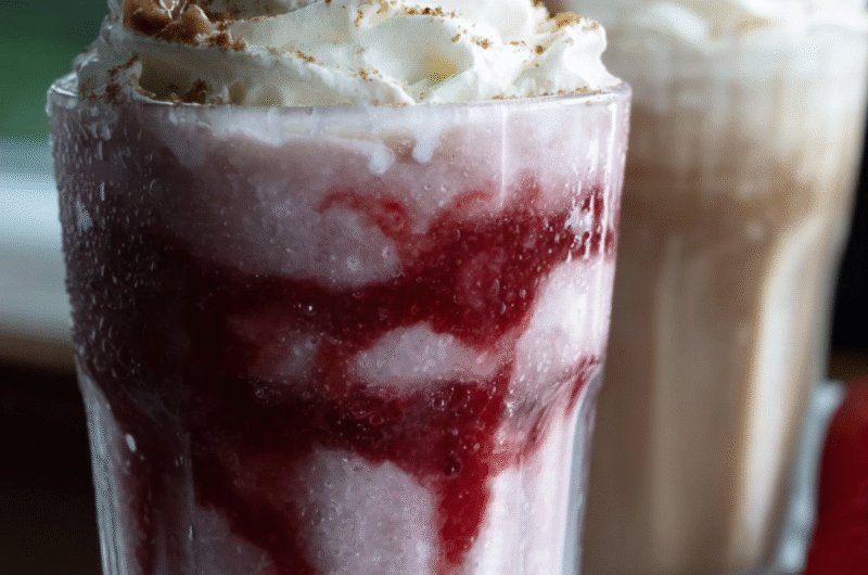 Strawberry Funnel Cake Frappuccino Recipe