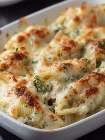 Stuffed Fettuccine Alfredo Recipe