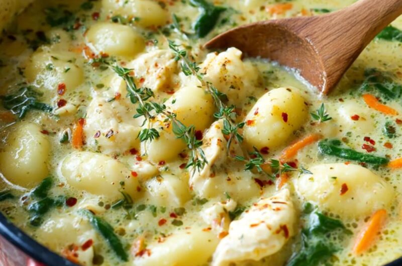 Creamy Chicken Gnocchi Soup Recipe