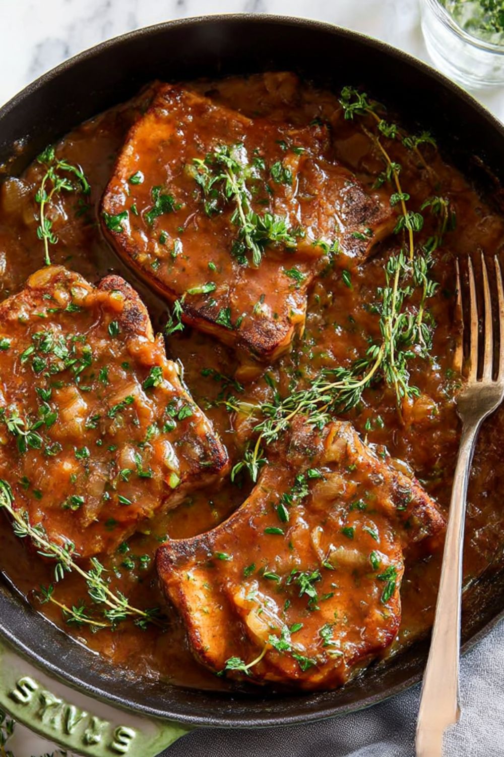Trader Joe's Smothered Pork Chops Recipe - Lulu's Copycats