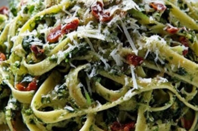 Trader Joe's Spinach and Chive Linguine Recipe