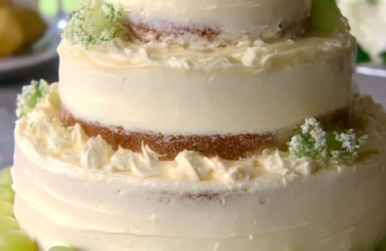 2-Tier Lemon Raspberry Cake Recipe