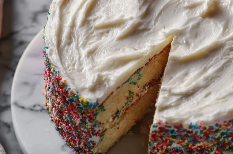 Rainbow Vertical Cake Recipe