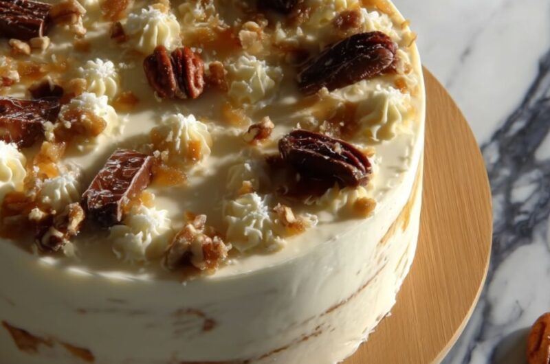 Carrot Ice Cream Cake Recipe