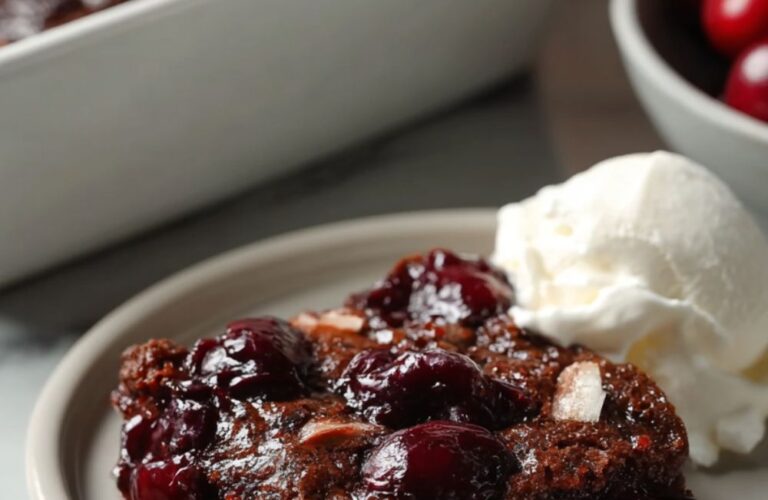 Chocolate Cherry Dump Cake Recipe