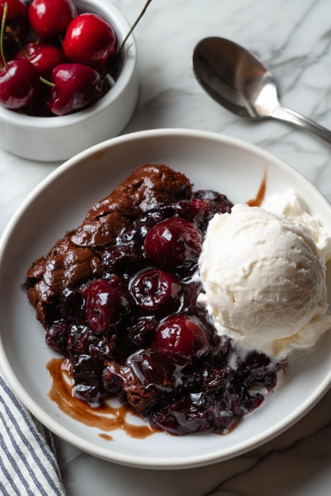 Chocolate Cherry Dump Cake Recipe