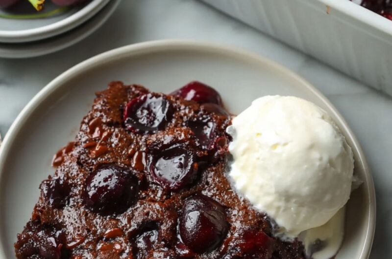Chocolate Cherry Dump Cake Recipe