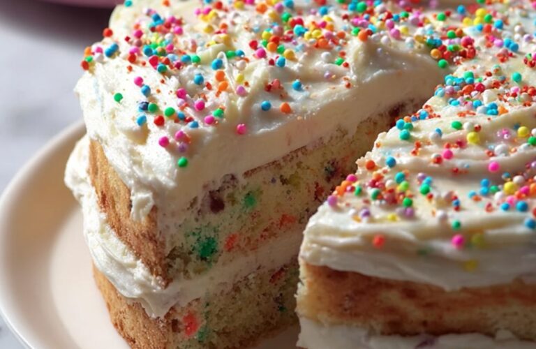 Chocolate Chip Cookie Layered Birthday Cake Recipe