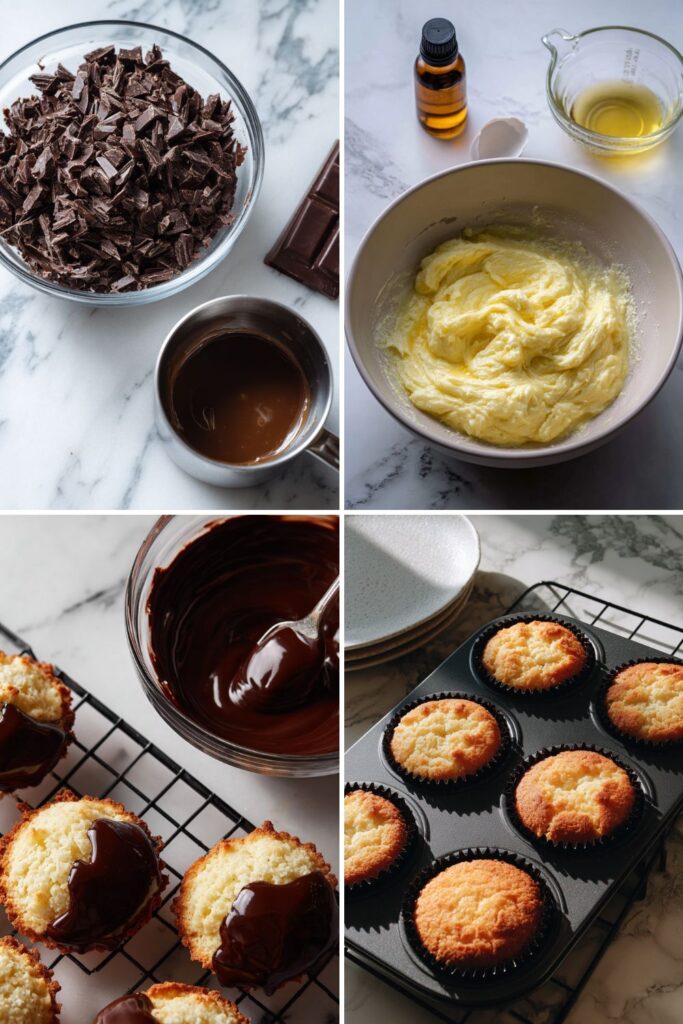 Chocolate-Glazed Tea Cakes Recipe