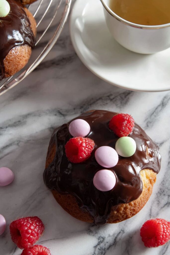 Chocolate-Glazed Tea Cakes Recipe