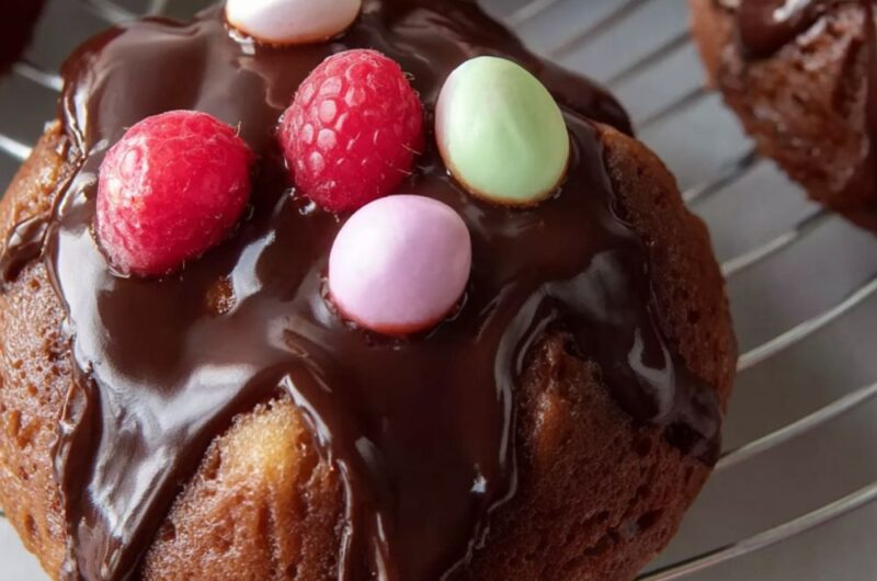 Chocolate-Glazed Tea Cakes Recipe