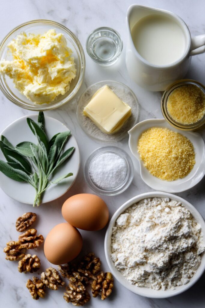 Corn Cakes with Walnuts and Sage Recipe