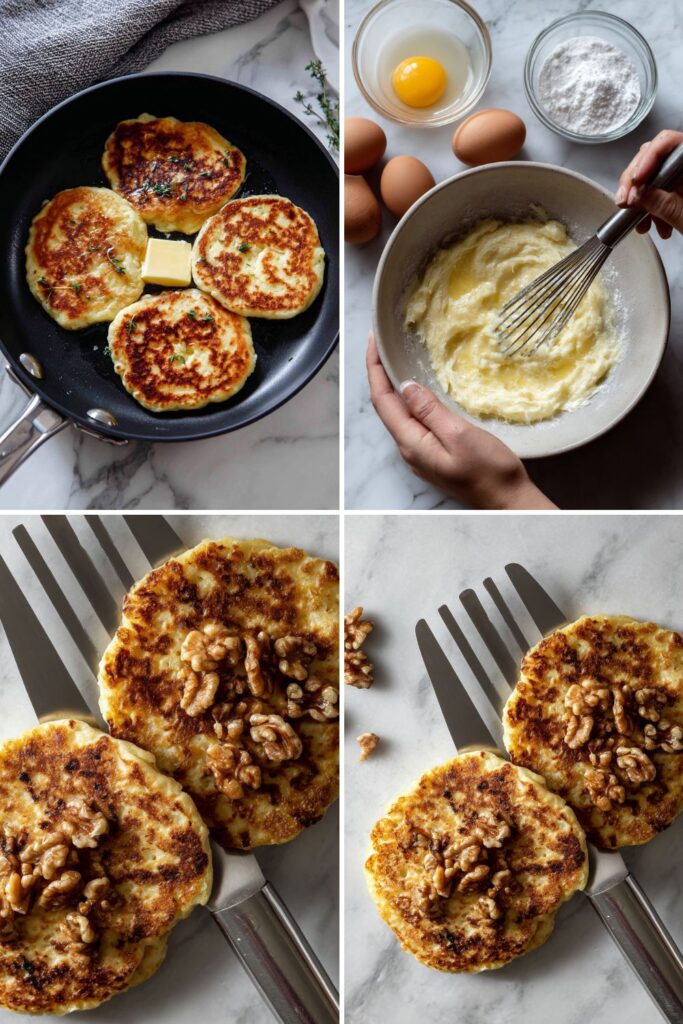 Corn Cakes with Walnuts and Sage Recipe