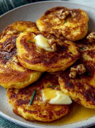 Corn Cakes with Walnuts and Sage Recipe