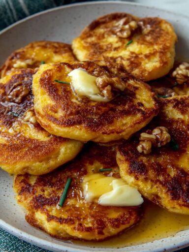 Corn Cakes with Walnuts and Sage Recipe