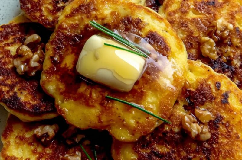 Corn Cakes with Walnuts and Sage Recipe