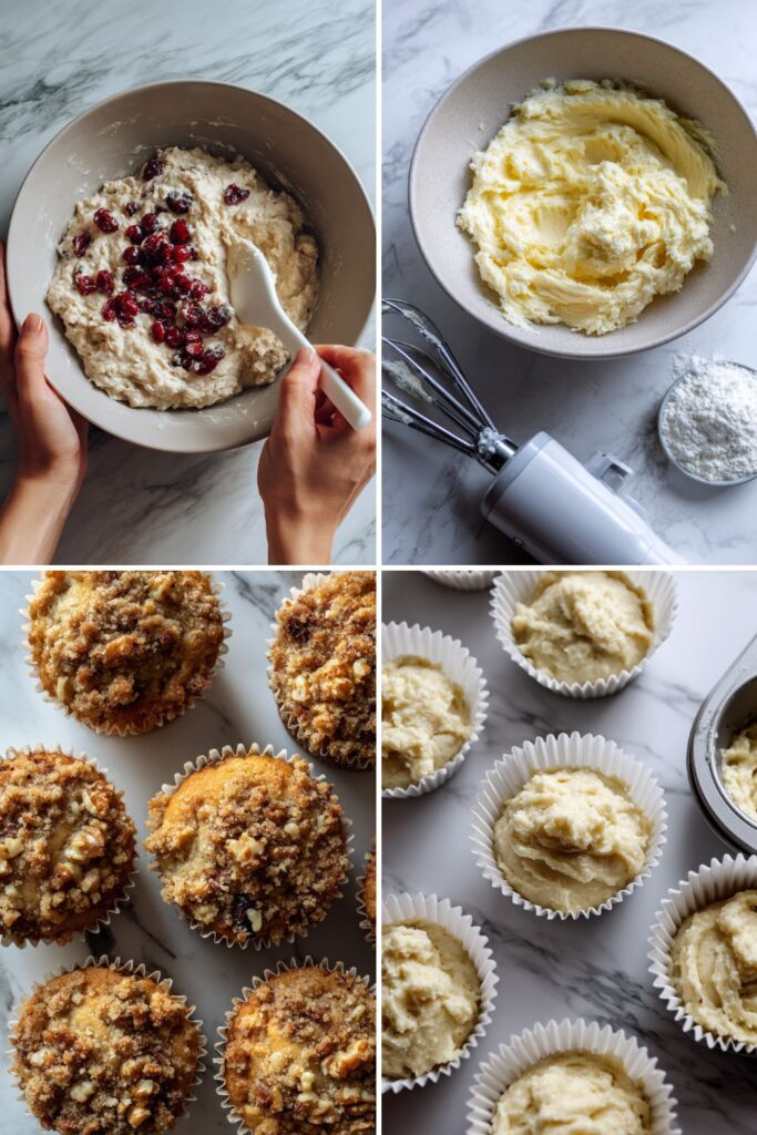 Cranberry Walnut Crumb Cakes Recipe