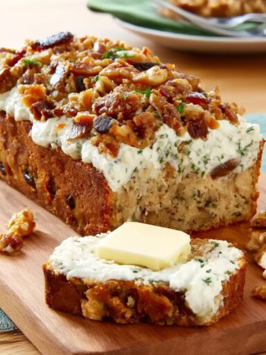 Fruitcake Cheese Loaf Recipe