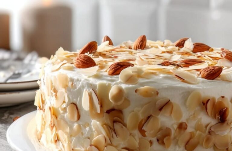 Honey-Apple-Almond Cake Recipe