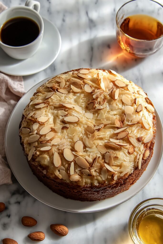 Honey-Apple-Almond Cake Recipe